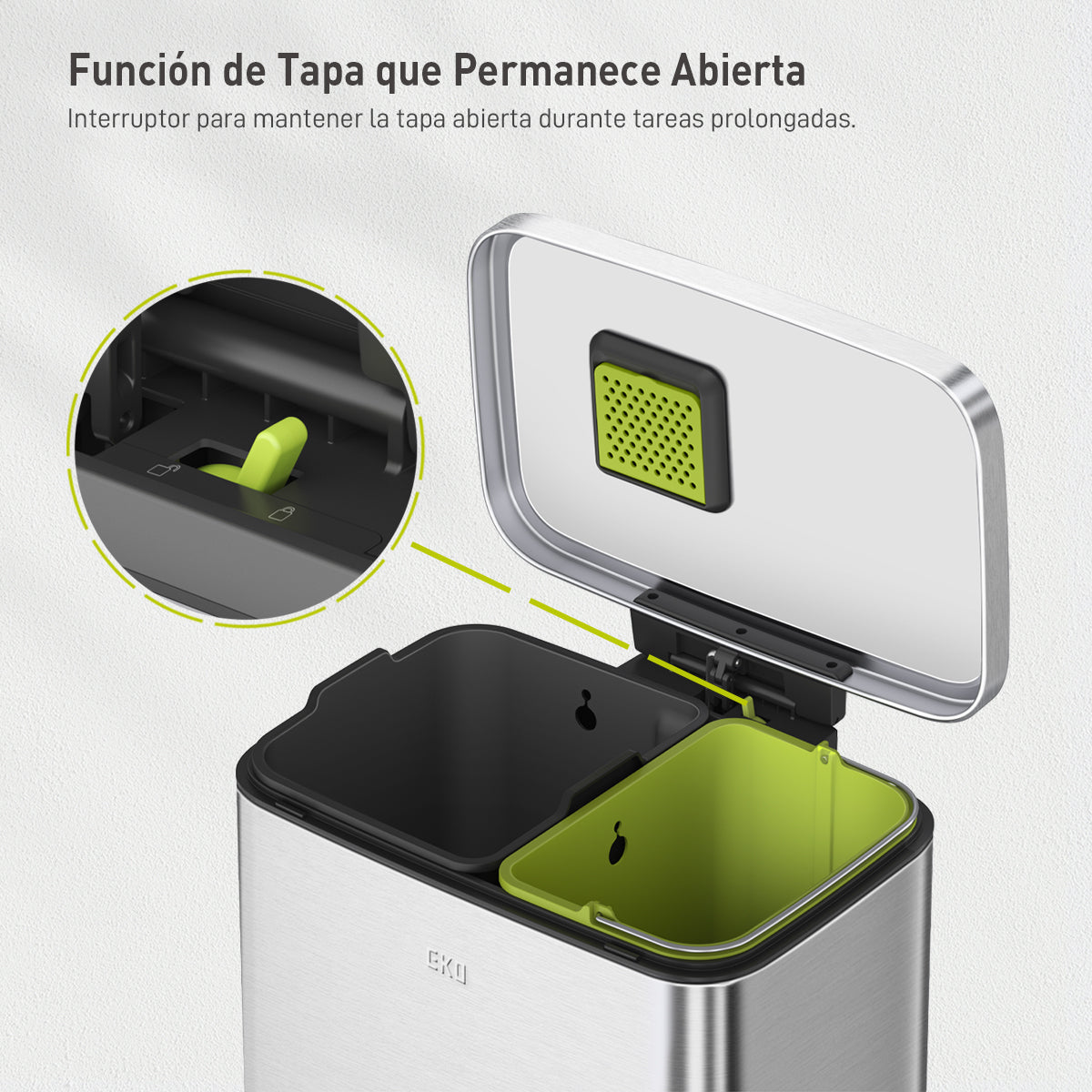 EKO - Madison - Cubo Pedal 25 L + 20 L