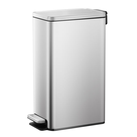 EKO Stella Slim 30L - Cubo de Basura Cocina con Pedal y Tapa Cierre Suave