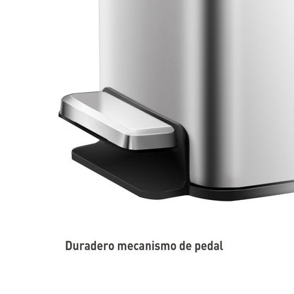 EKO Stella Slim 30L - Cubo de Basura Cocina con Pedal y Tapa Cierre Suave