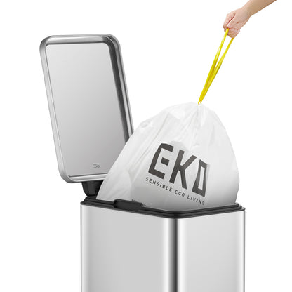 EKO Stella Slim 30L - Cubo de Basura Cocina con Pedal y Tapa Cierre Suave