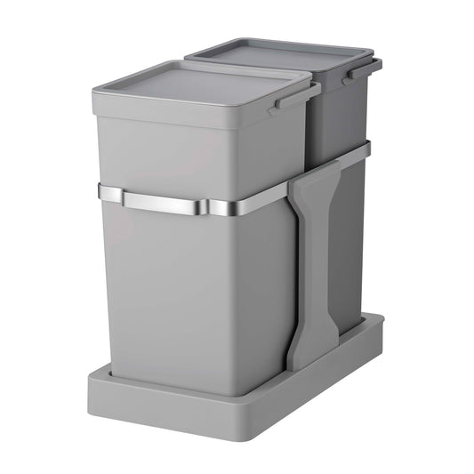 EKO Cubo de Basura Extraíble 20L+15L - Doble Compartimento para Debajo del Fregadero
