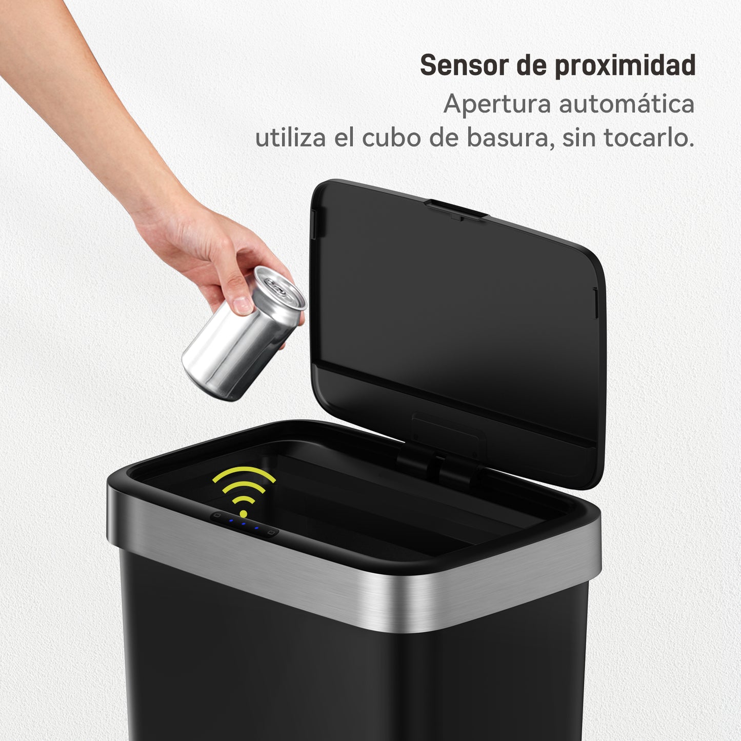 EKO - Hana - Cubo Sensor 50 L Negro