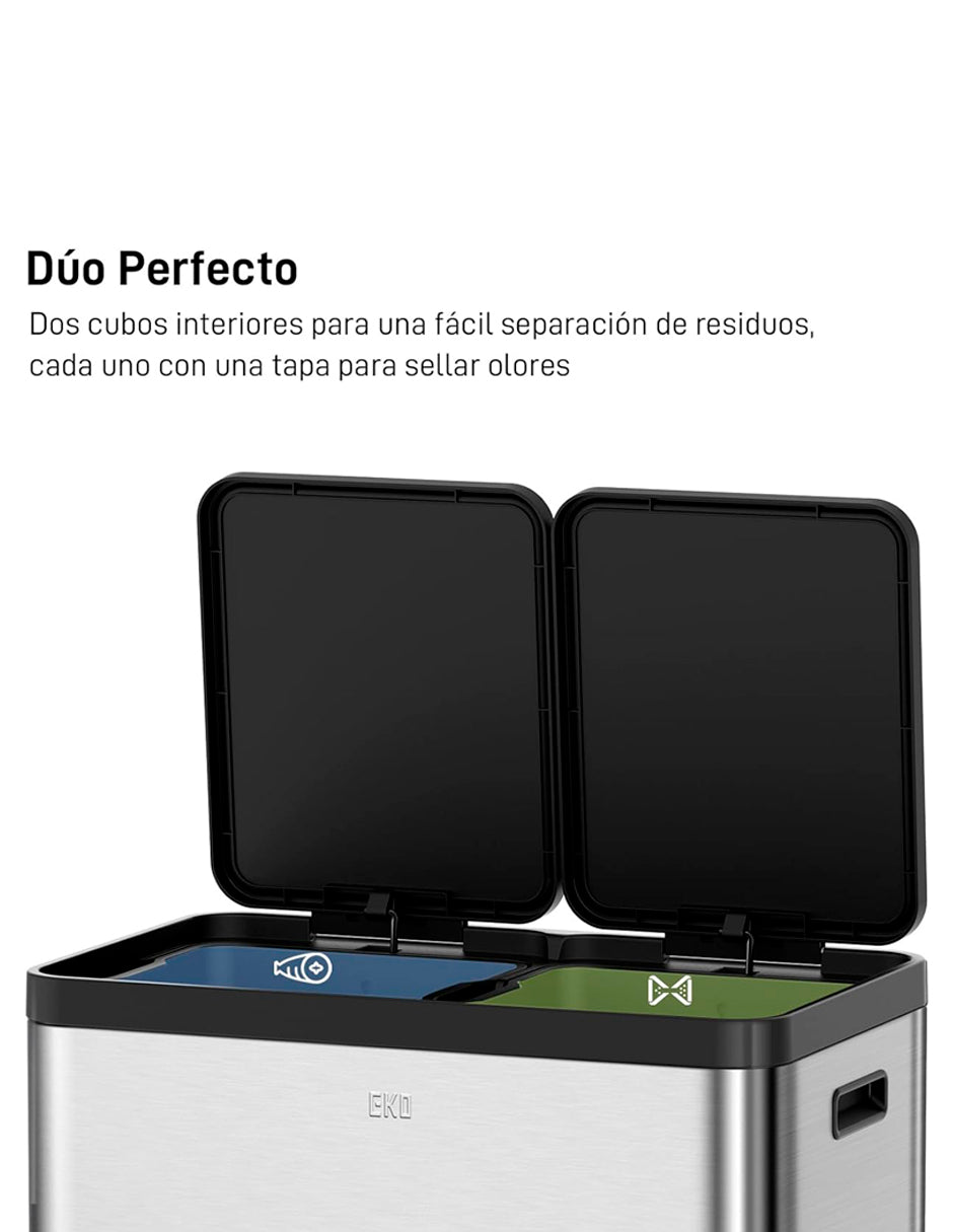 EKO - Essential - Cubo Pedal 30 L + 30 L