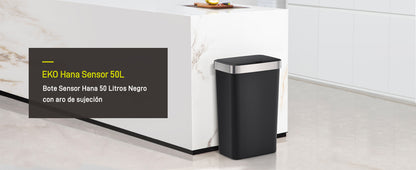 EKO - Hana - Cubo Sensor 50 L Negro