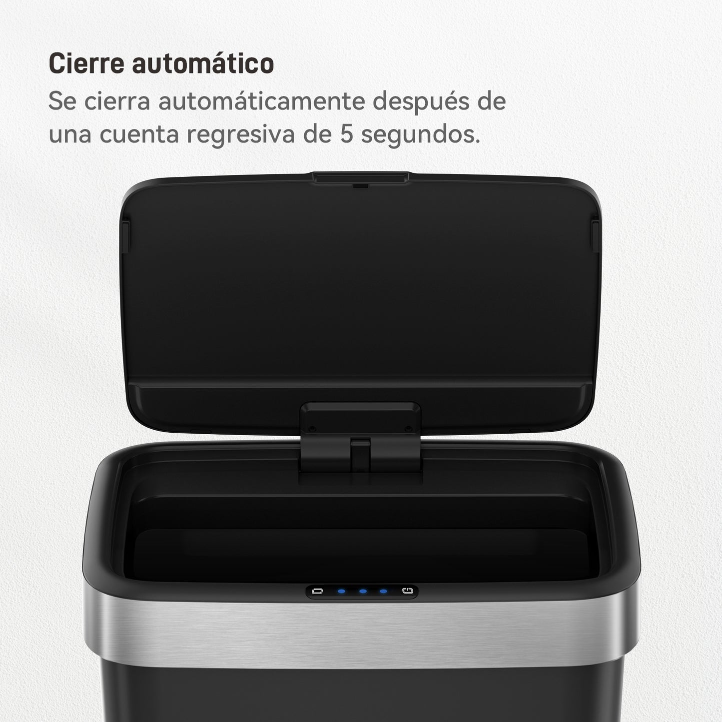 EKO - Hana - Cubo Sensor 50 L Negro
