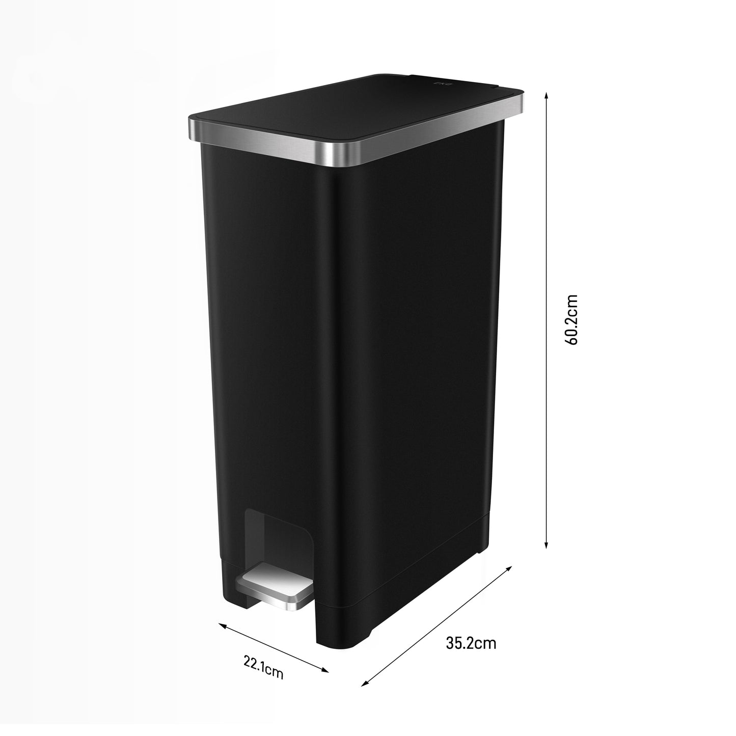 EKO - Hana - Cubo Pedal 30 L Negro