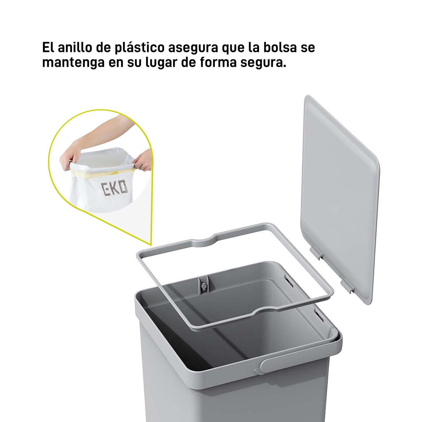 EKO - Extraible - Cubo 20 L + 15 L