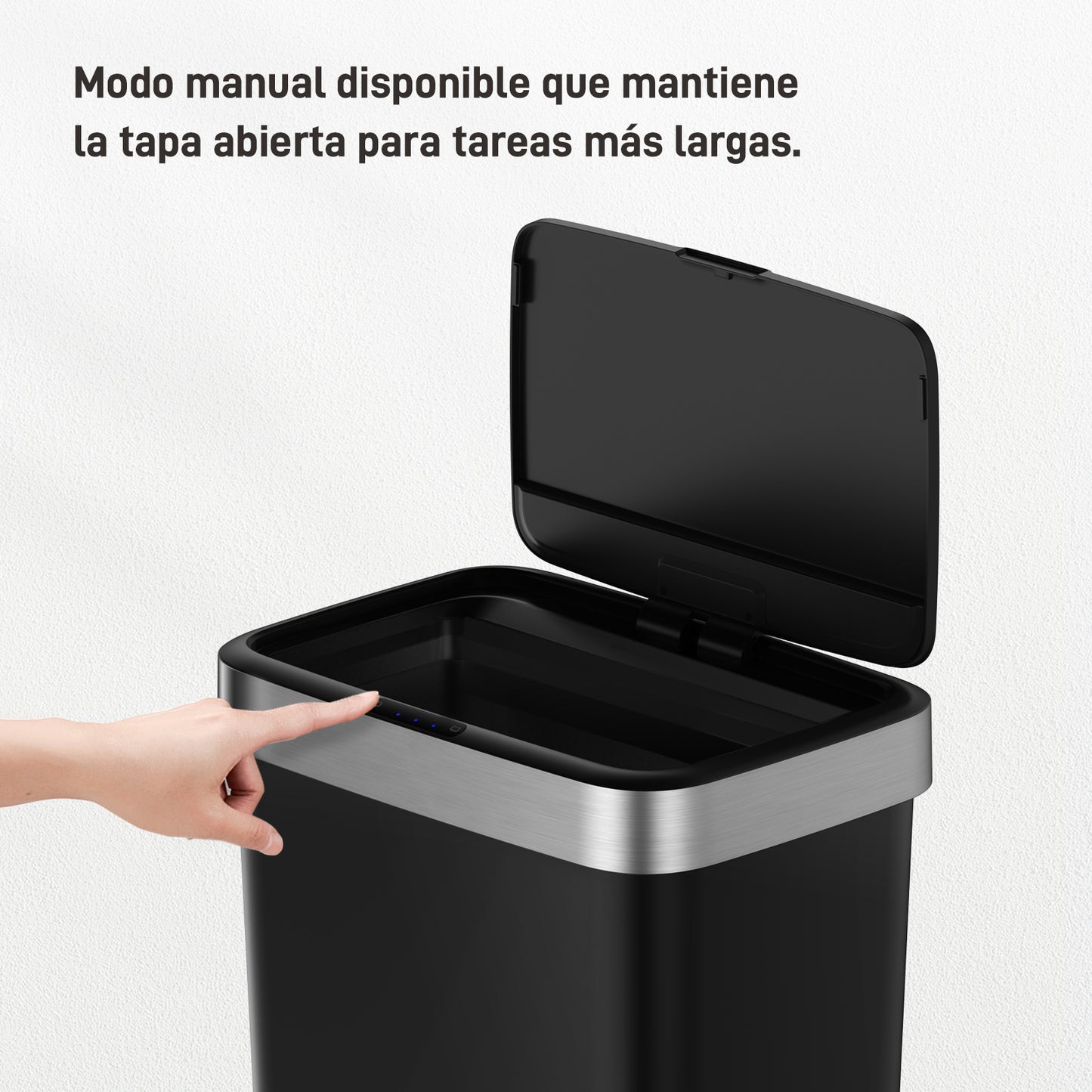 EKO - Hana - Cubo Sensor 50 L Negro