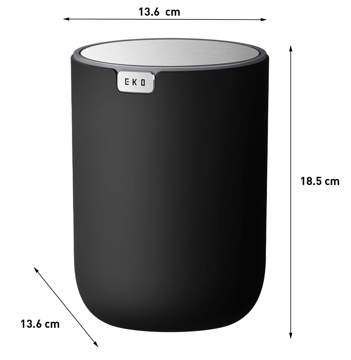 EKO - Fandy - Cubo 2.2 L Negro