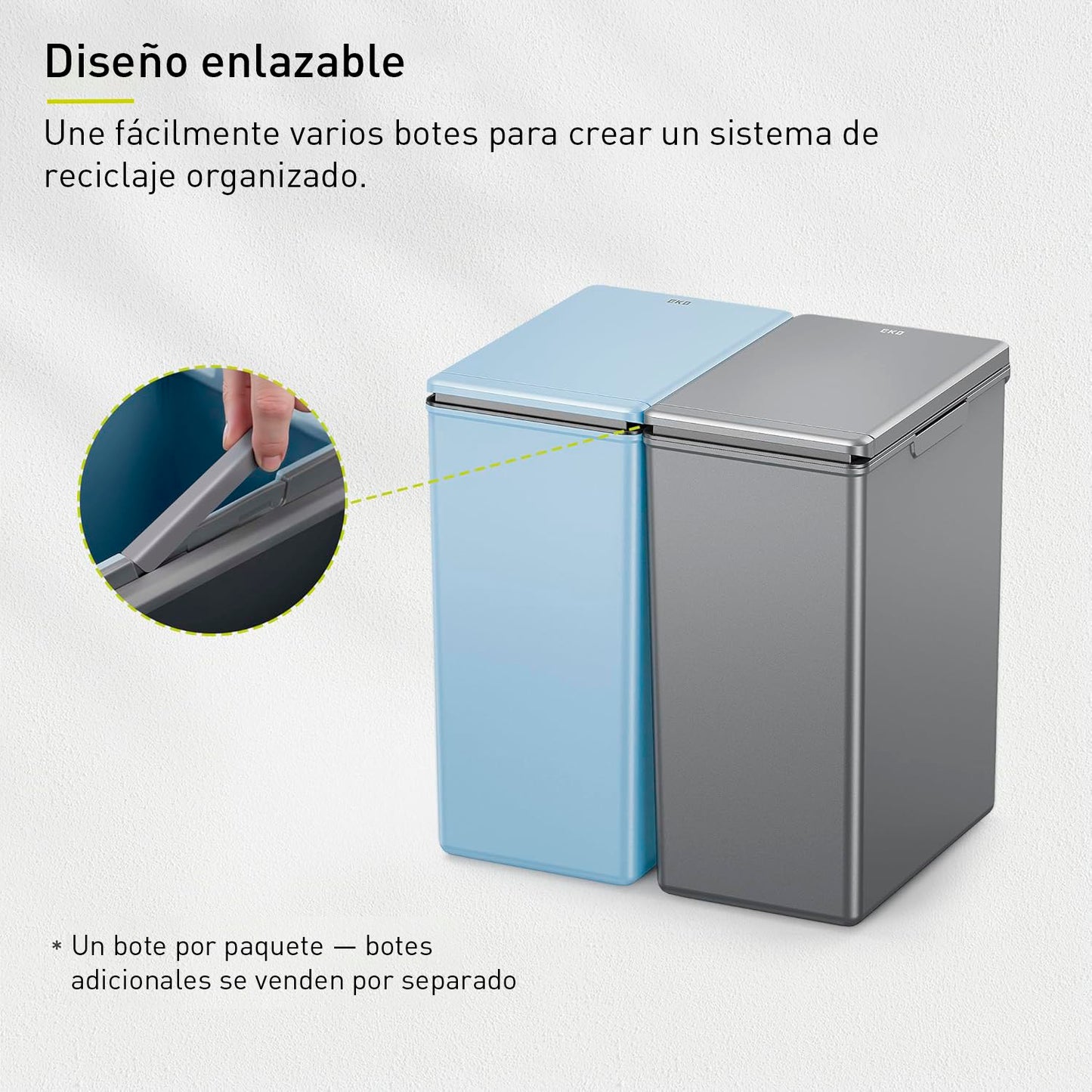 EKO - Morandi - Cubo Sensor 20 L Azul