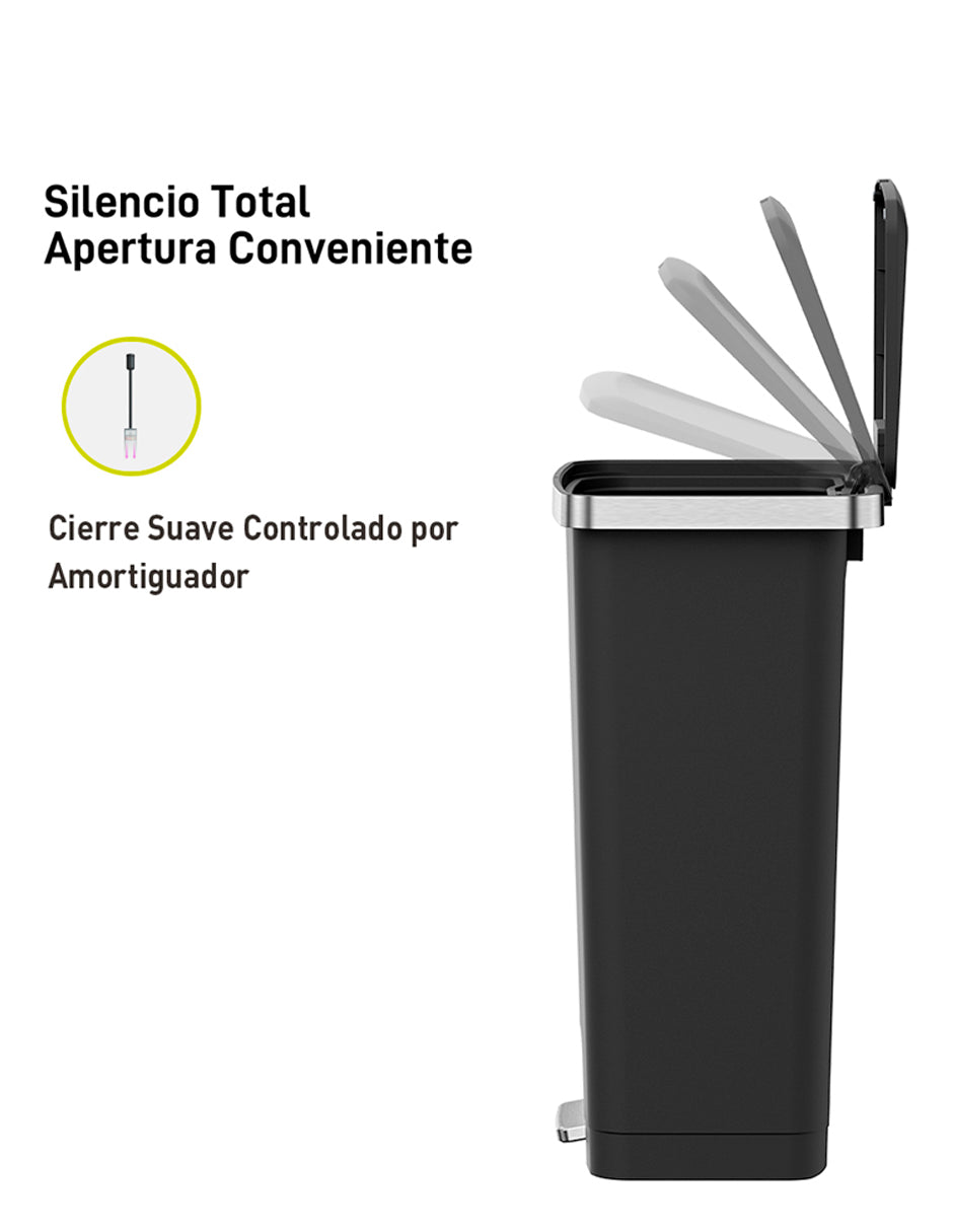 EKO - Hana - Cubo Pedal 45 L Negro