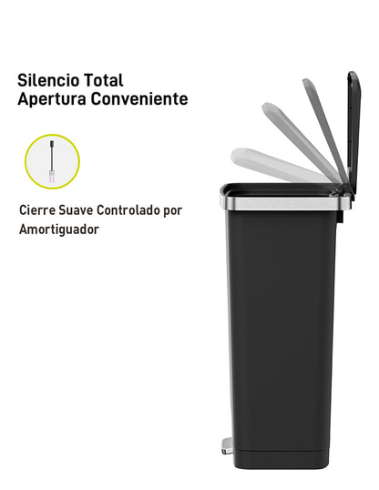 EKO - Hana - Cubo Pedal 45 L Negro