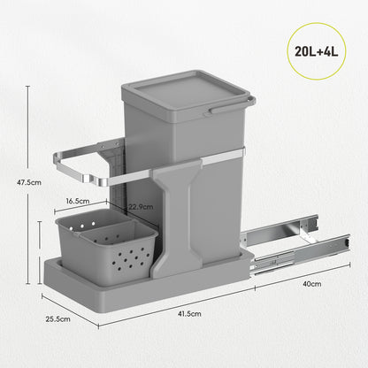 EKO - Extraible - Cubo 20 L + 4 L
