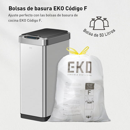EKO - Mirage - Cubo Sensor 50 L Plata