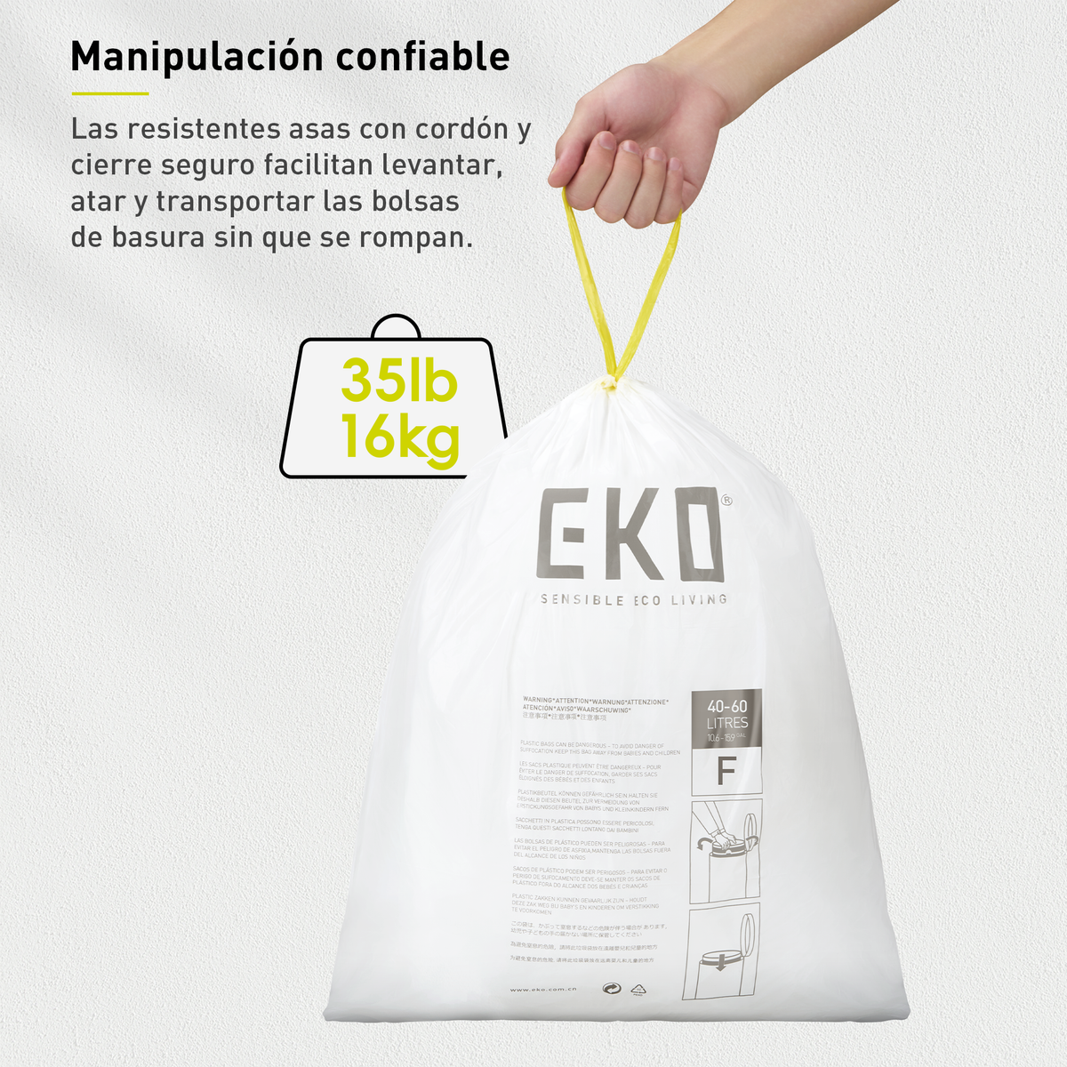 EKO - Bolsas de Basura F 40–60 L