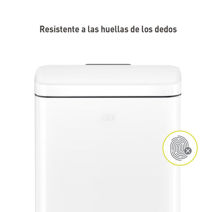 EKO - Madison - Cubo Pedal 30 L Blanco
