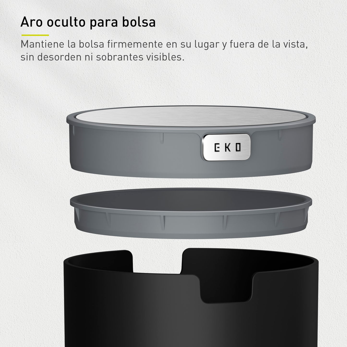 EKO - Fandy - Cubo 2.2 L Negro