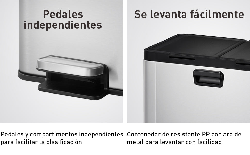 EKO - Essential - Cubo Pedal 20 L + 20 L
