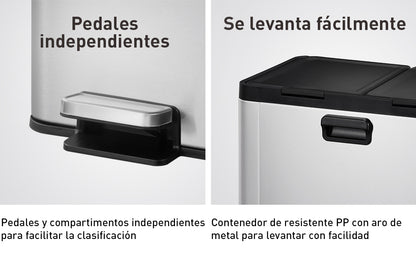 EKO - Essential - Cubo Pedal 20 L + 20 L