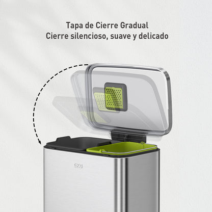 EKO - Madison - Cubo Pedal 25 L + 20 L