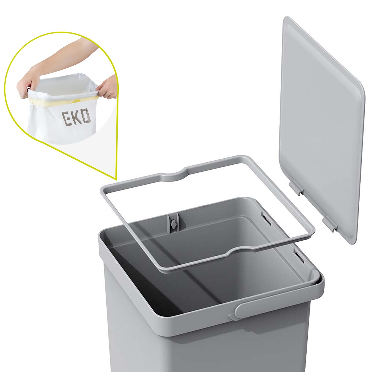 EKO - Extraible - Cubo 20 L + 15 L