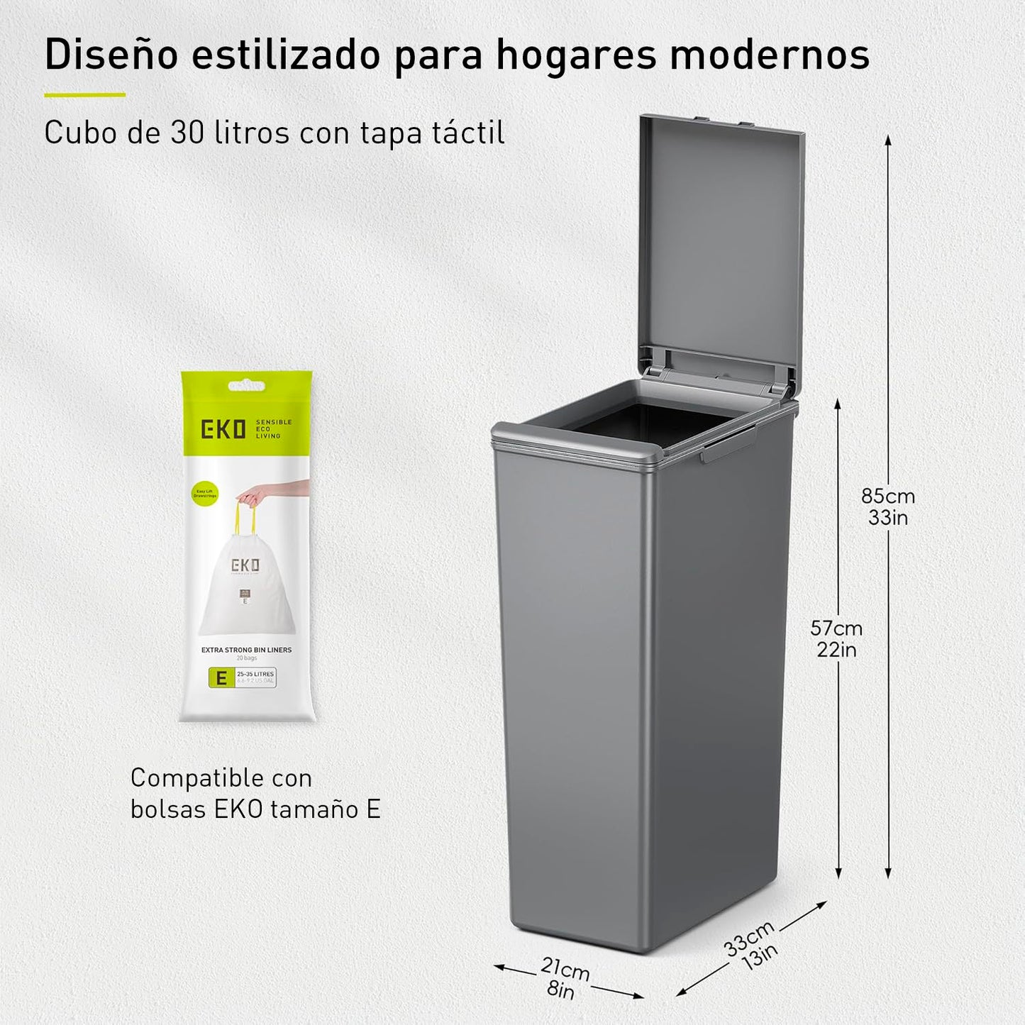 EKO - Morandi - Cubo Sensor 30 L