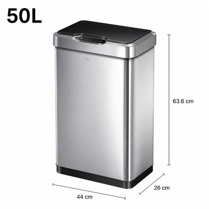 EKO - Mirage - Cubo Sensor 50 L tapa superior negra