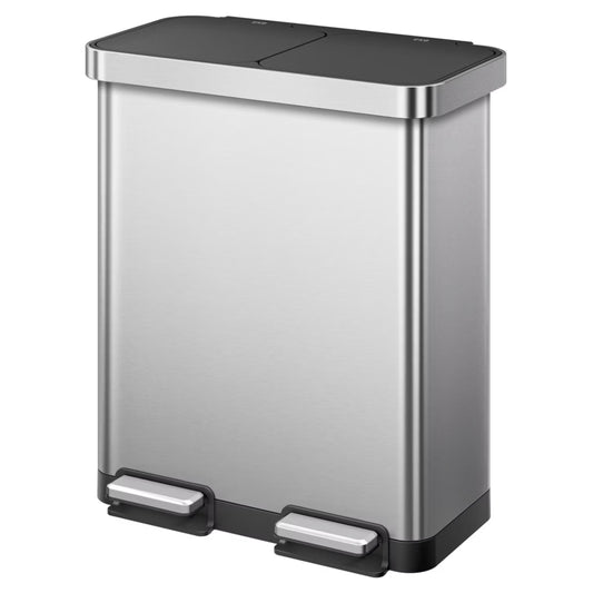EKO - Hana - Cubo de Basura para Reciclaje con Pedal 40 L + 28 L