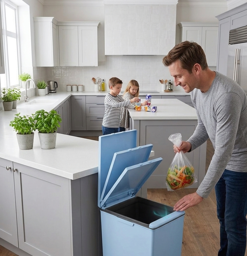 EKO - Morandi - Cubo Sensor 40 L Azul