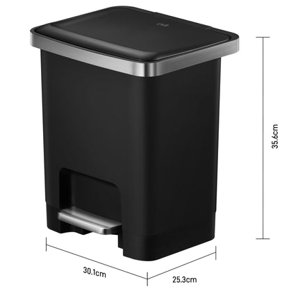 EKO - Hana - Cubo Pedal 15 L Negro
