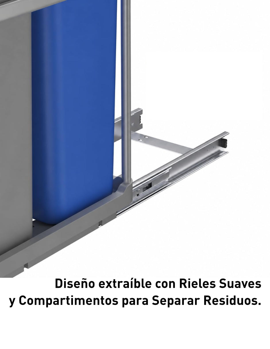 EKO - Extraíble - Cubo 34 L + 24 L