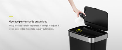 EKO - Hana - Cubo Sensor 50 L Negro