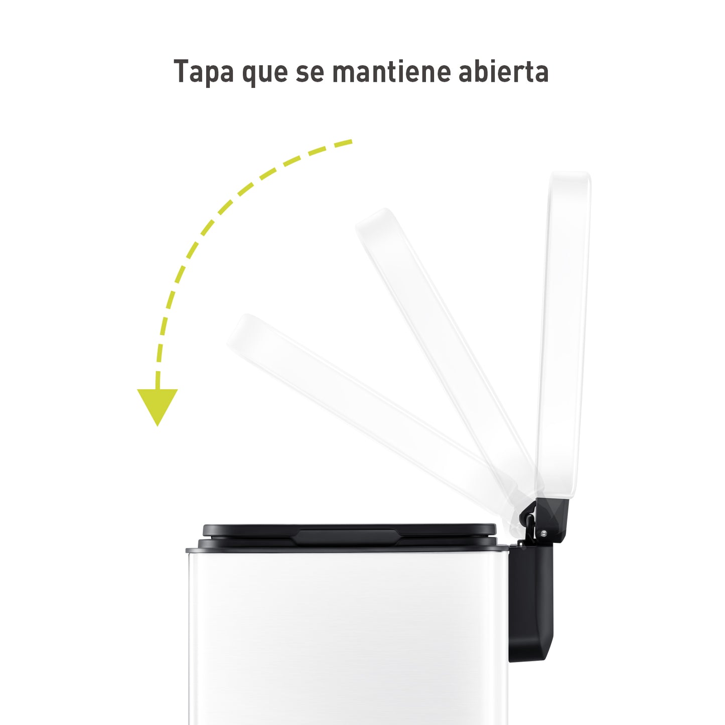 EKO - Madison - Cubo Pedal 30 L Blanco