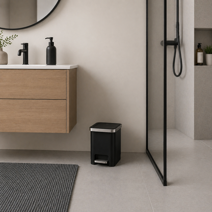 EKO - Hana - Cubo Pedal 15 L Negro