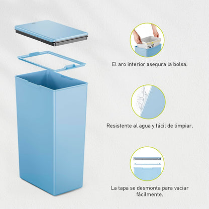 EKO - Morandi - Cubo Sensor 40 L Azul