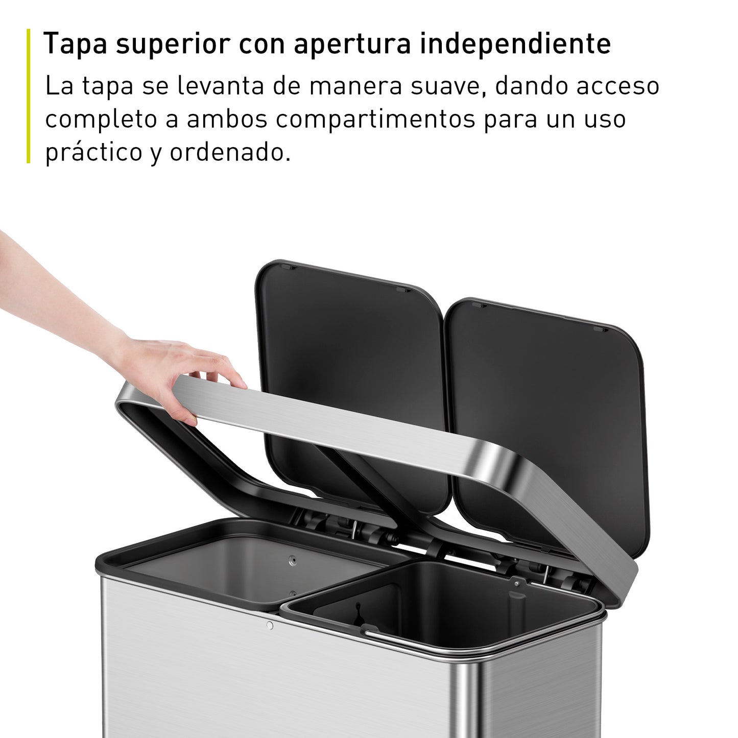 EKO - Hana - Cubo Pedal 40 L + 28 L