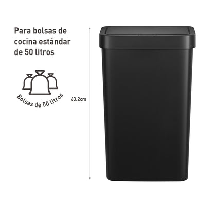EKO - Hana - Cubo Sensor 50 L Negro