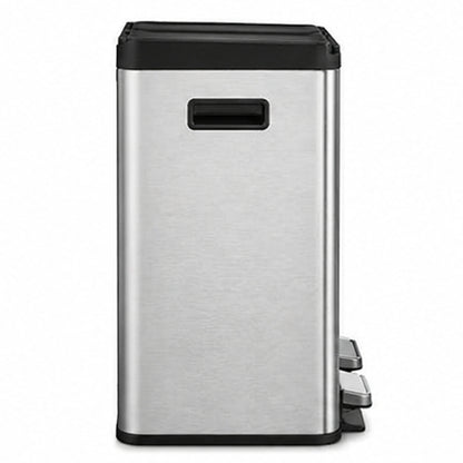 EKO - Essential - Cubo de Basura para Reciclaje con Pedal 10 L + 10 L + 10 L