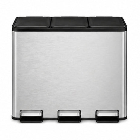 EKO - Essential - Cubo de Basura para Reciclaje con Pedal 10 L + 10 L + 10 L