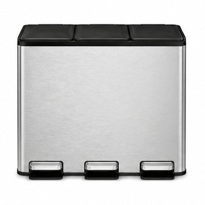 EKO - Essential - Cubo de Basura para Reciclaje con Pedal 10 L + 10 L + 10 L