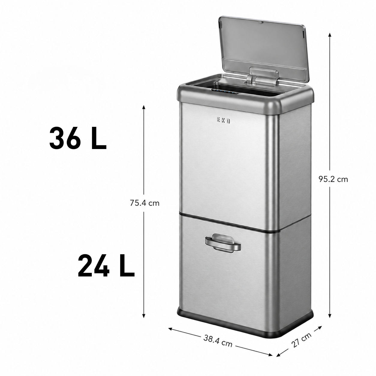 EKO - Vintage - Cubo Sensor 32 L + 18 L