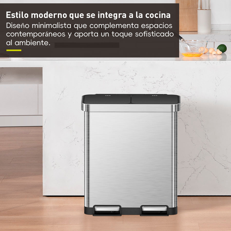EKO - Hana - Cubo Pedal 40 L + 28 L
