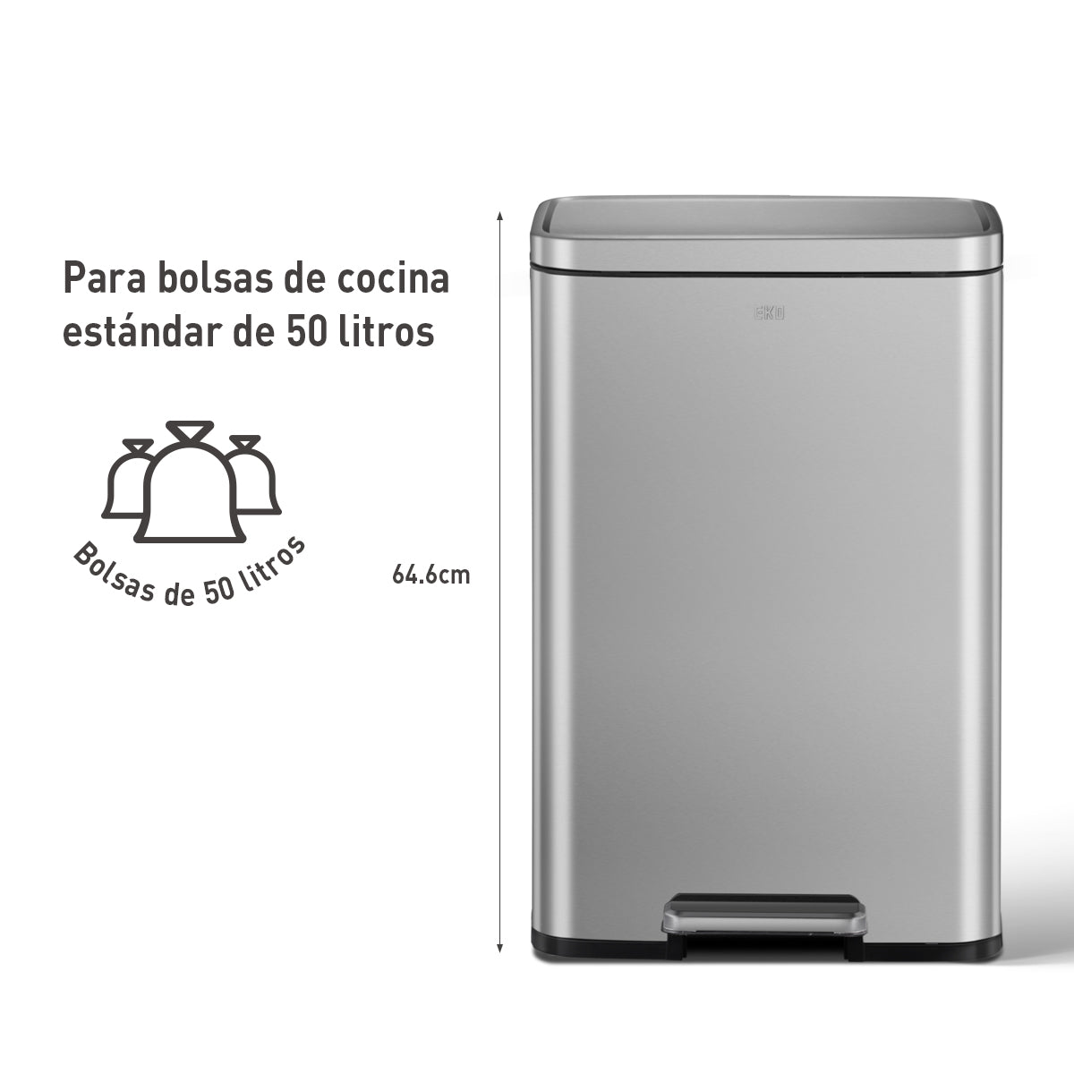 EKO - Madison - Cubo Pedal 50 L