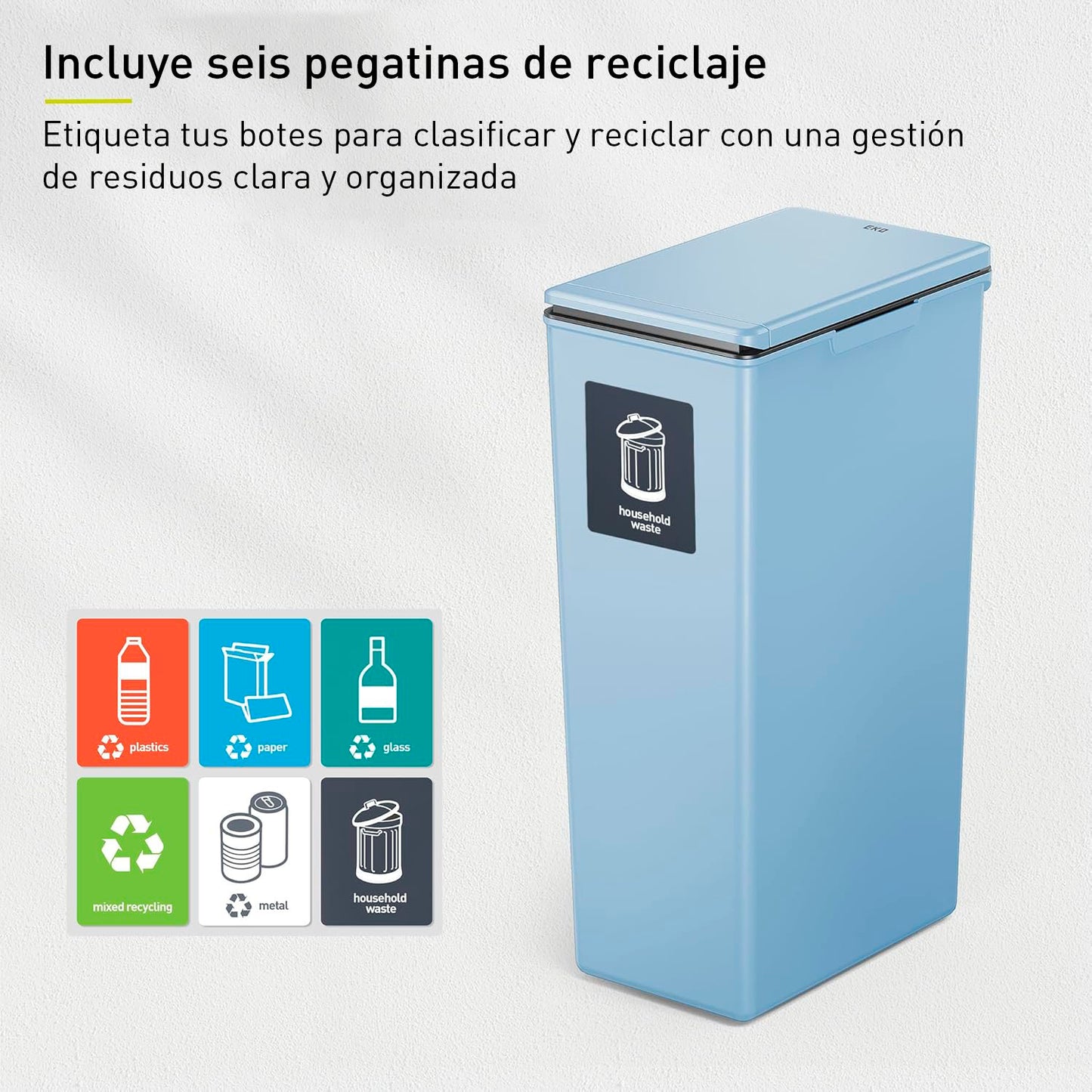 EKO - Morandi - Cubo Sensor 30 L Azul