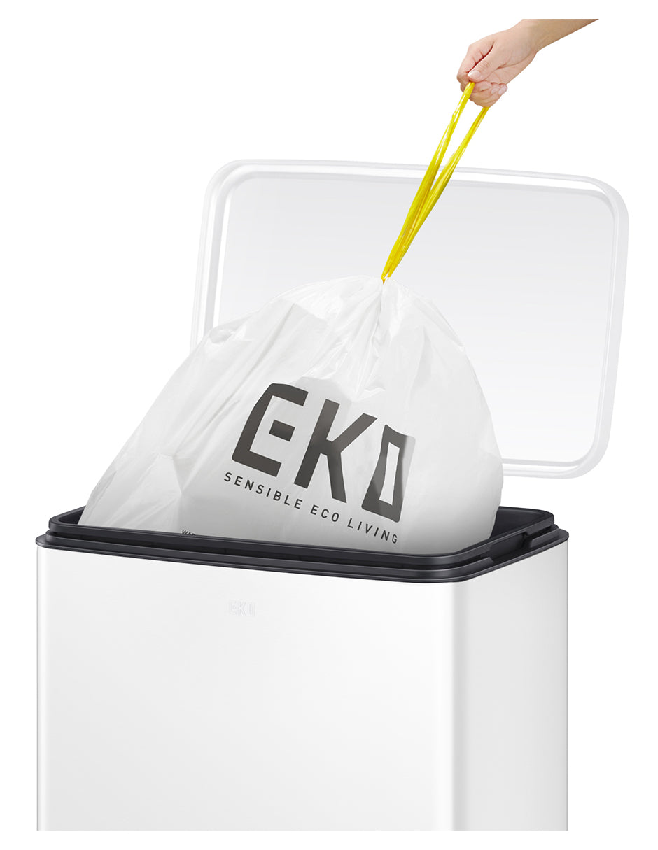 EKO - Madison - Cubo Pedal 30 L Blanco