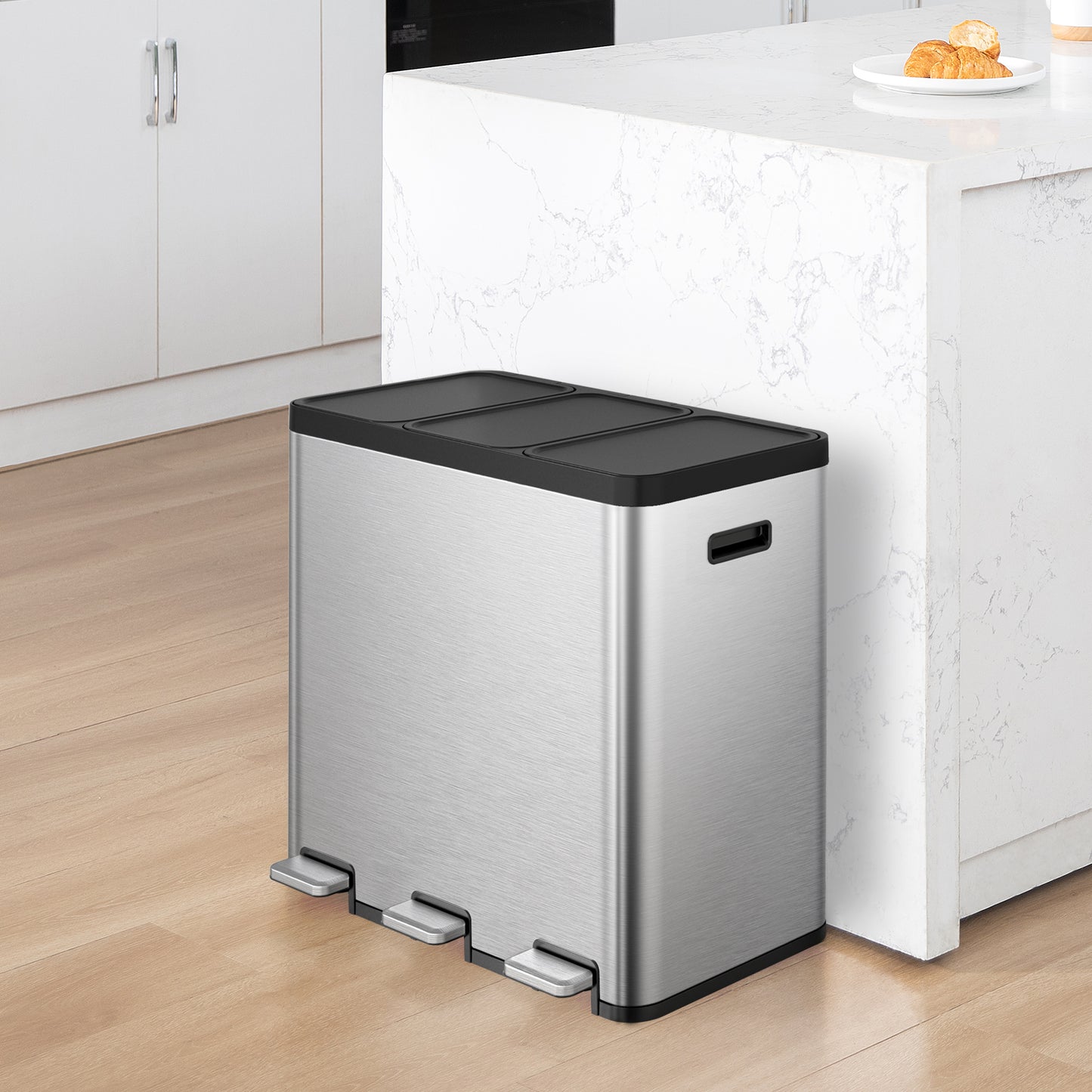 EKO - Essential - Cubo Pedal 20 L + 20 L + 20 L
