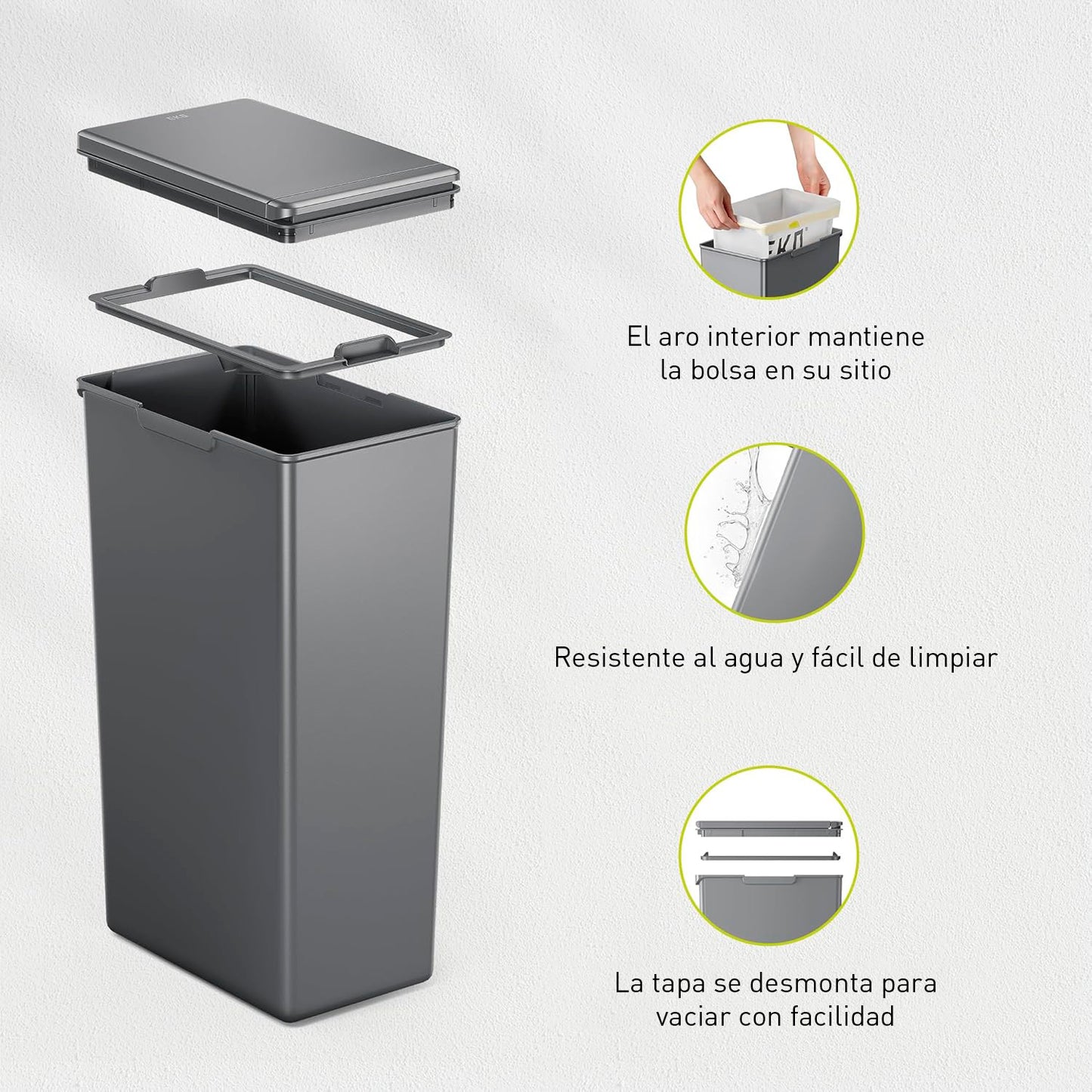 EKO - Morandi - Cubo Sensor 30 L