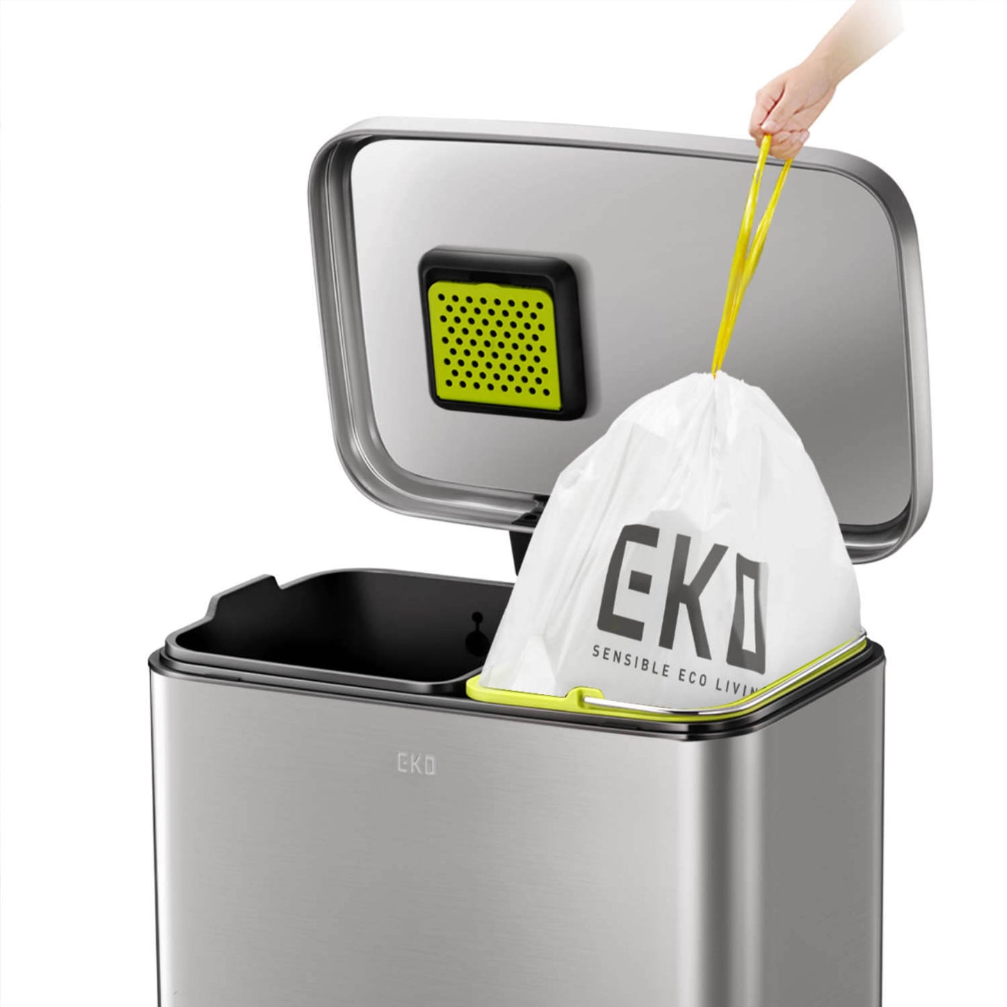 EKO - Madison - Cubo de Basura para Reciclaje con Pedal 25 L + 20 L