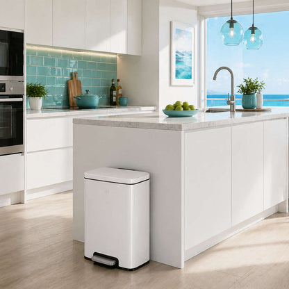 EKO - Madison - Cubo Pedal 30 L Blanco