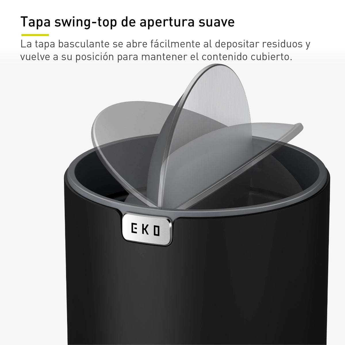 EKO - Fandy - Cubo 2,2 L Negro